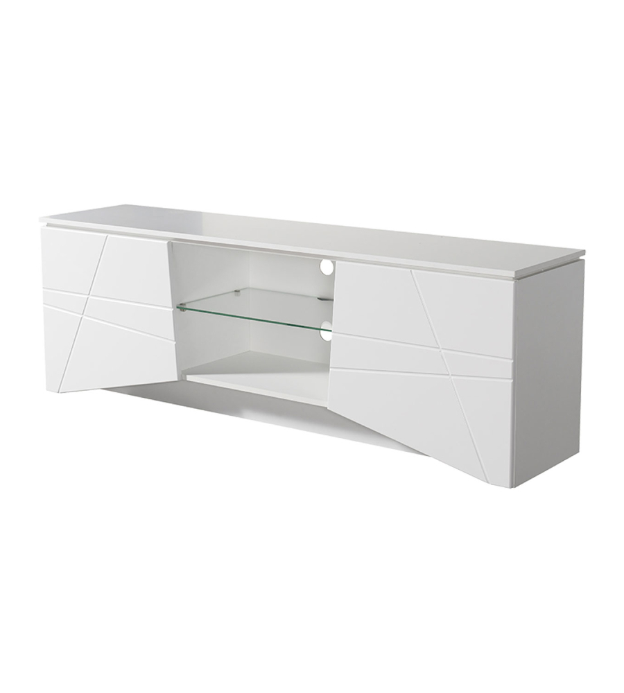 MOBILE TV "MALAGA" BIANCO, 168,5X39,5X57 CM